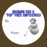 Golfing Lovers Christmas Package Stickers