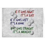 Golfing  Miracle Greeting Cards