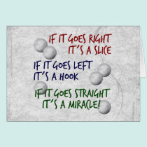 Golfing  Miracle cards