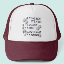 Golfing Miracle hats by HobbyTees Golfing Miracle hats