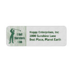 Golfing Philosophy Custom Return Address Labels