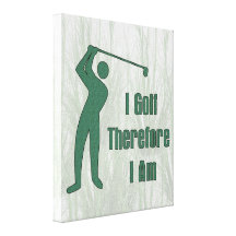 Golfing Philosophy Stretched Canvas Prints