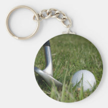 Golfing Photo Keychain