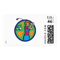 Golfing postage
