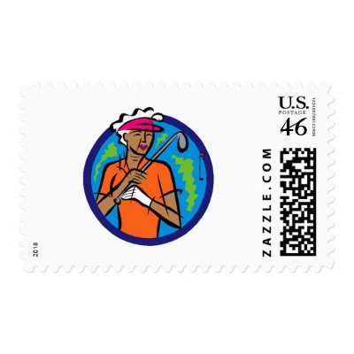 Golfing Stamp by shopaholicchick