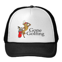 Golfing Reindeer Hat