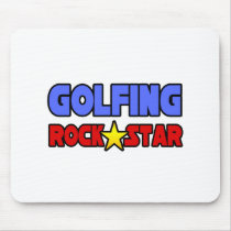 Golfing Rock Star mousepads by Golfer_Shirts Golfing Rock Star mousepads