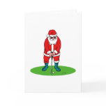 Golfing Santa cards