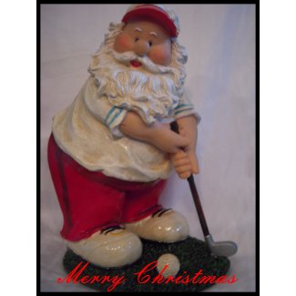 Golfing Santa stamp