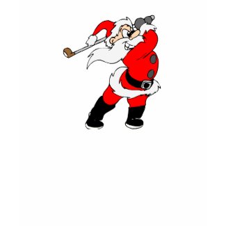 Golfing Santa shirt