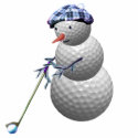 golfing snowman christmas photo sculptures by TheSportofIt golfing snowman christmas photo sculptures
