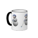 golfing snowman, golfing snowman, golfing snowman mugs