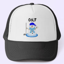 Golfing Snowman hats