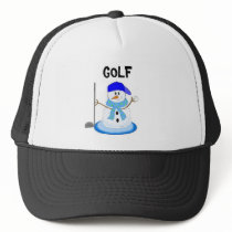 Golfing Snowman hats