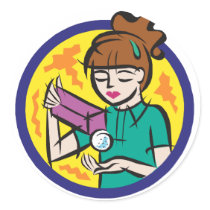 Golfing stickers