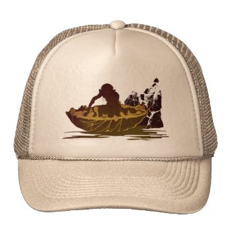 Gollum in a Raft Trucker Hats