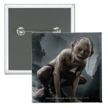 Gollum on a Rock Button
