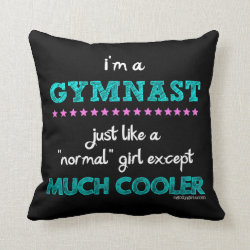 Golly Girls - I'm a Gymnast Throw Pillow