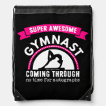 Golly Girls - Super Awesome Gymnast Coming Through Drawstring Backpack