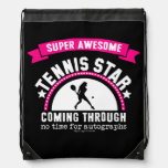 Golly Girls: Super Awesome Tennis Star Drawstring Bag