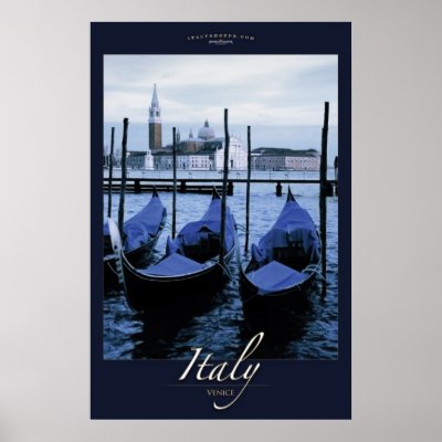 Gondoals of Venice Posters by ItalyShoppe