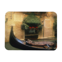 Gondola and Restaurant, Venice, Veneto, Italy Flexible Magnets