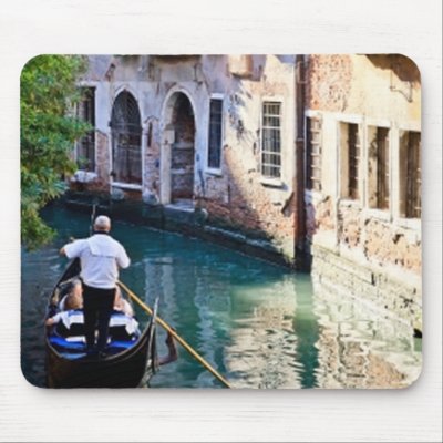 Gondola in Venice Italy Mouse Pads