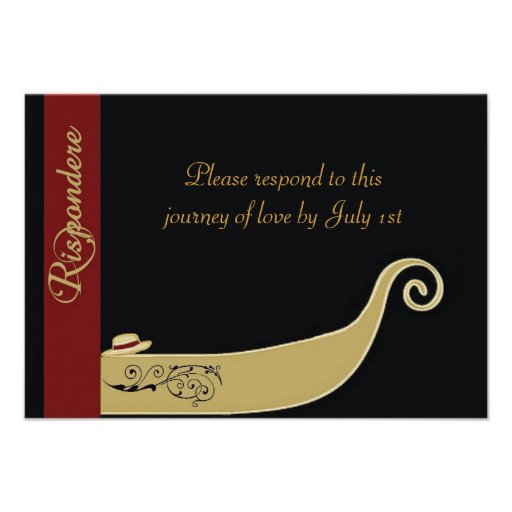 Gondola - Love is in the air RSVP Custom Invite