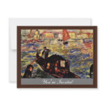 Gondola On The Grand Canal, Venice By Pierre-Augus Personalized Announcement