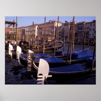 Gondola Station on Canal Grande Poster