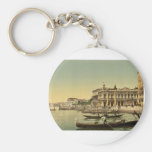 Gondolas and Piazzetta di San Marco, Venice, Italy Keychain