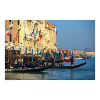 Gondolas From Venice, Italy Photo Print