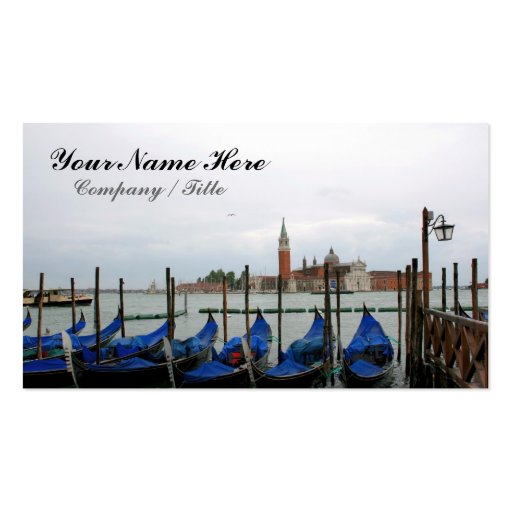 Gondolas with a View Business Card Templates