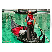 Gondolier Greeting Card
