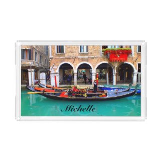 Gondolier in Cannaregio Serving Tray