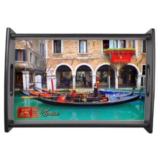 Gondolier in Cannaregio Serving Tray