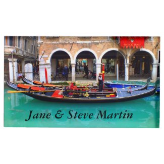 Gondolier in Cannaregio Table Card Holder