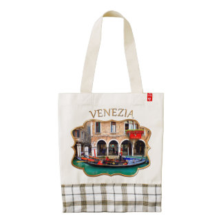 Gondolier in Cannaregio Zazzle HEART Tote Bag