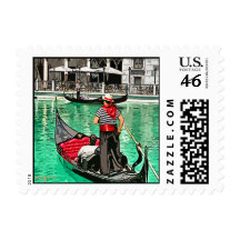 Gondolier Postage Stamp