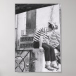 Gondolier Venice Italy Poster
