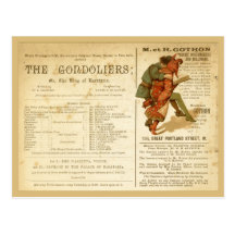 Gondoliers Cast Post Cards