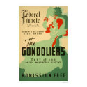 Gondoliers Opera 1937 WPA posters by lc_wpa Gondoliers Opera 1937 WPA posters