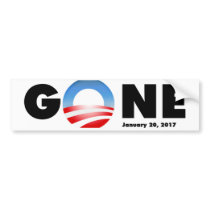 GONE Anti-Obama Bumper Sticker