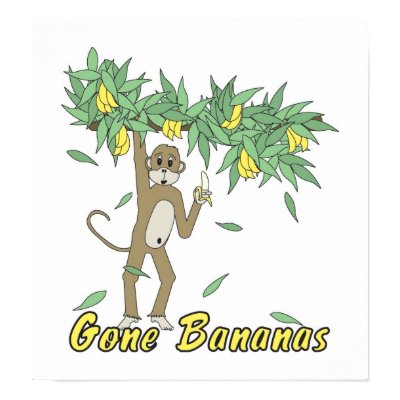 Gone Bananas Print by rbyrtus