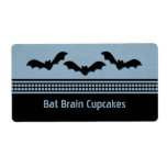 Gone Batty Halloween Baking Labels, Light Blue