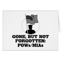 Gone, but not forgotten: POWs/MIAs cards