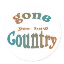 gone country yeehaw stickers by Classicdesignz gone country yeehaw stickers