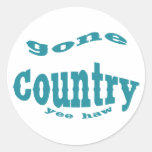 gone country yeehaw sticker