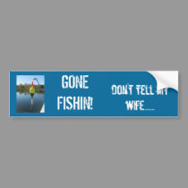 Gone Fishin! bumper stickers by sharpcreations Gone Fishin! bumper stickers