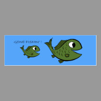 Gone Fishin'  Profile Card - Customized business cards